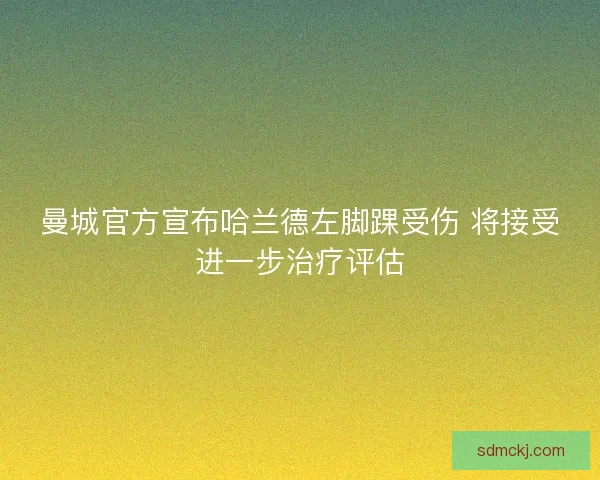 曼城官方宣布哈兰德左脚踝受伤 将接受进一步治疗评估 曼城官方宣布哈兰德左脚踝受伤 将接受进一步治疗评估